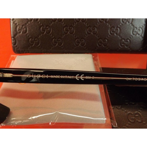 NIB GUCCI 3722S HAVANA BLACK GRAY INTERLOCKING GG LOGO SUNGLASSES # 372819 ITALY